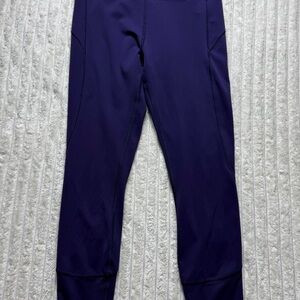 Lululemon Women's Purple Ankle Leggings High Rise Solid Size 10